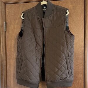 Men's Quilted Brown Vest